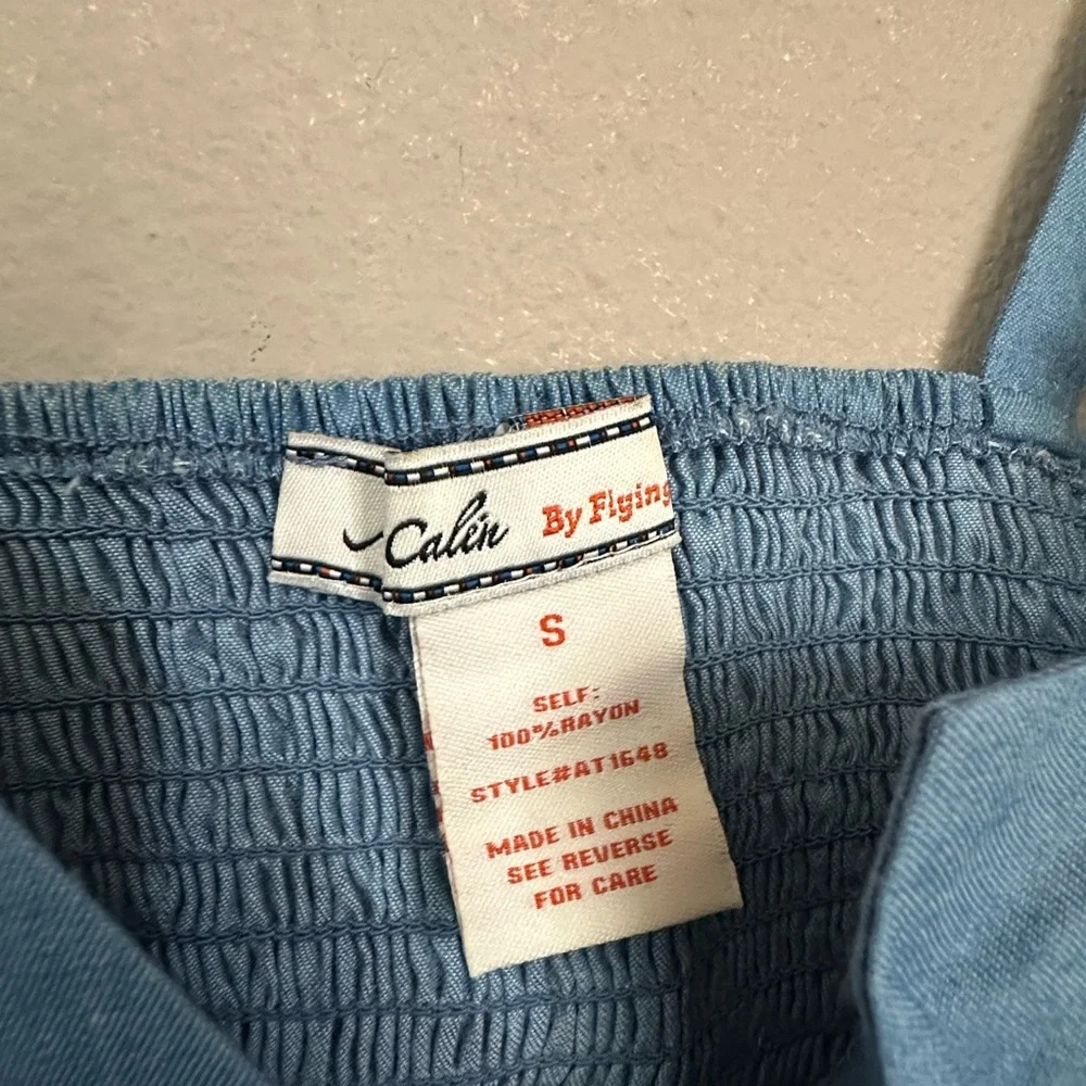 Boutique blue bow crop top - Picture 2 of 3